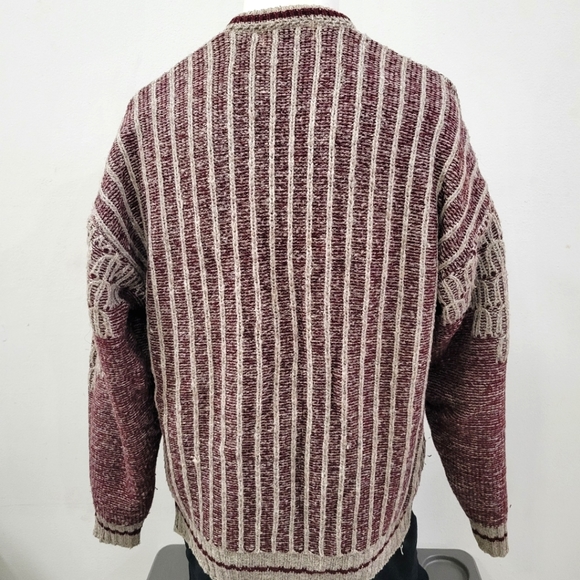 Mens Large Woven woolen Sweater Pullover Size Large - Picture 2 of 4